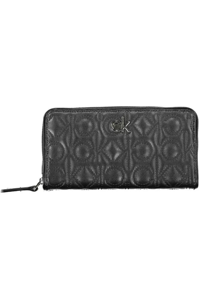 Chic Black Polyethylene Zip Wallet BY Calvin Klein - Bags available at DOYUF