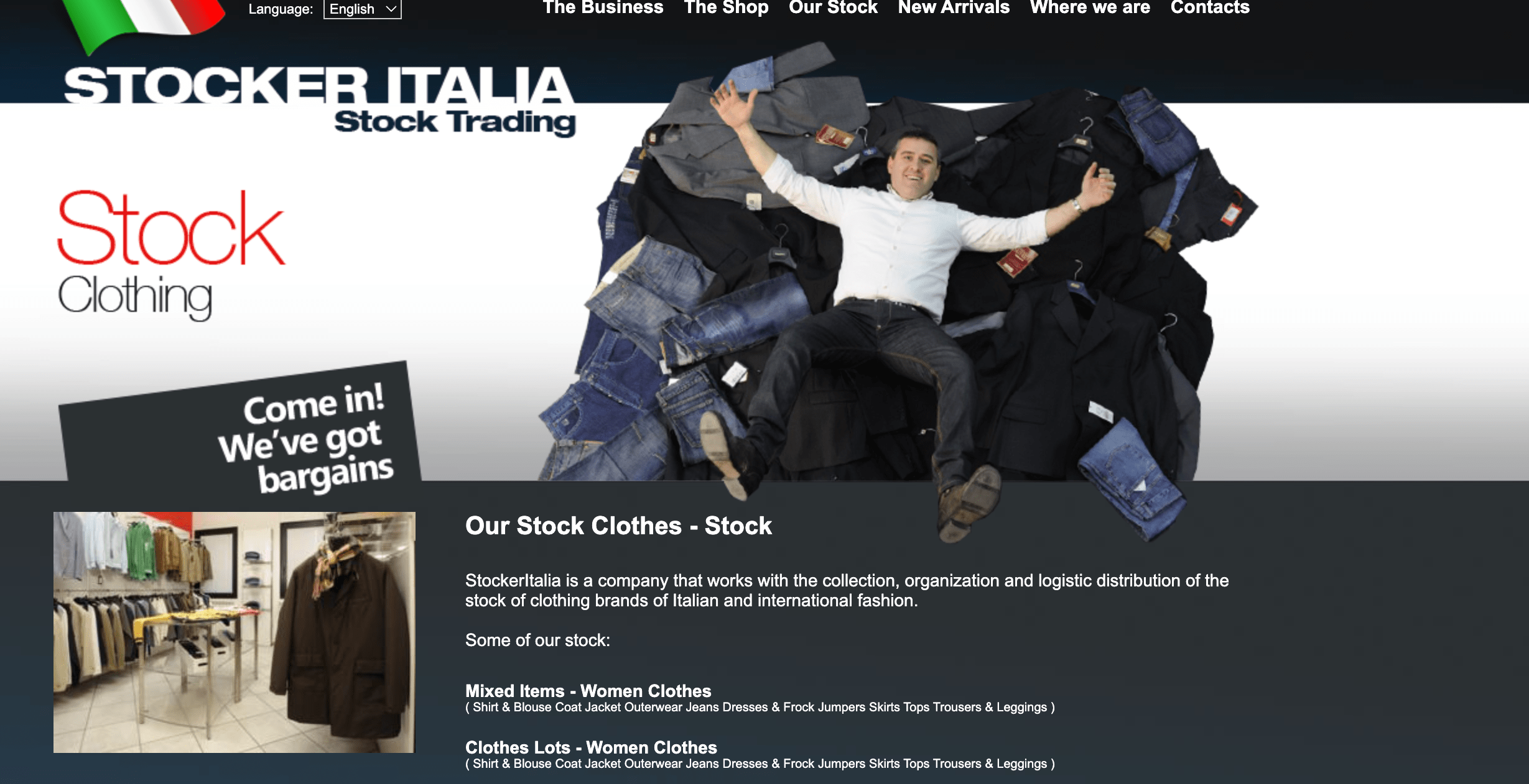 wholesale clothing suppliers in italy