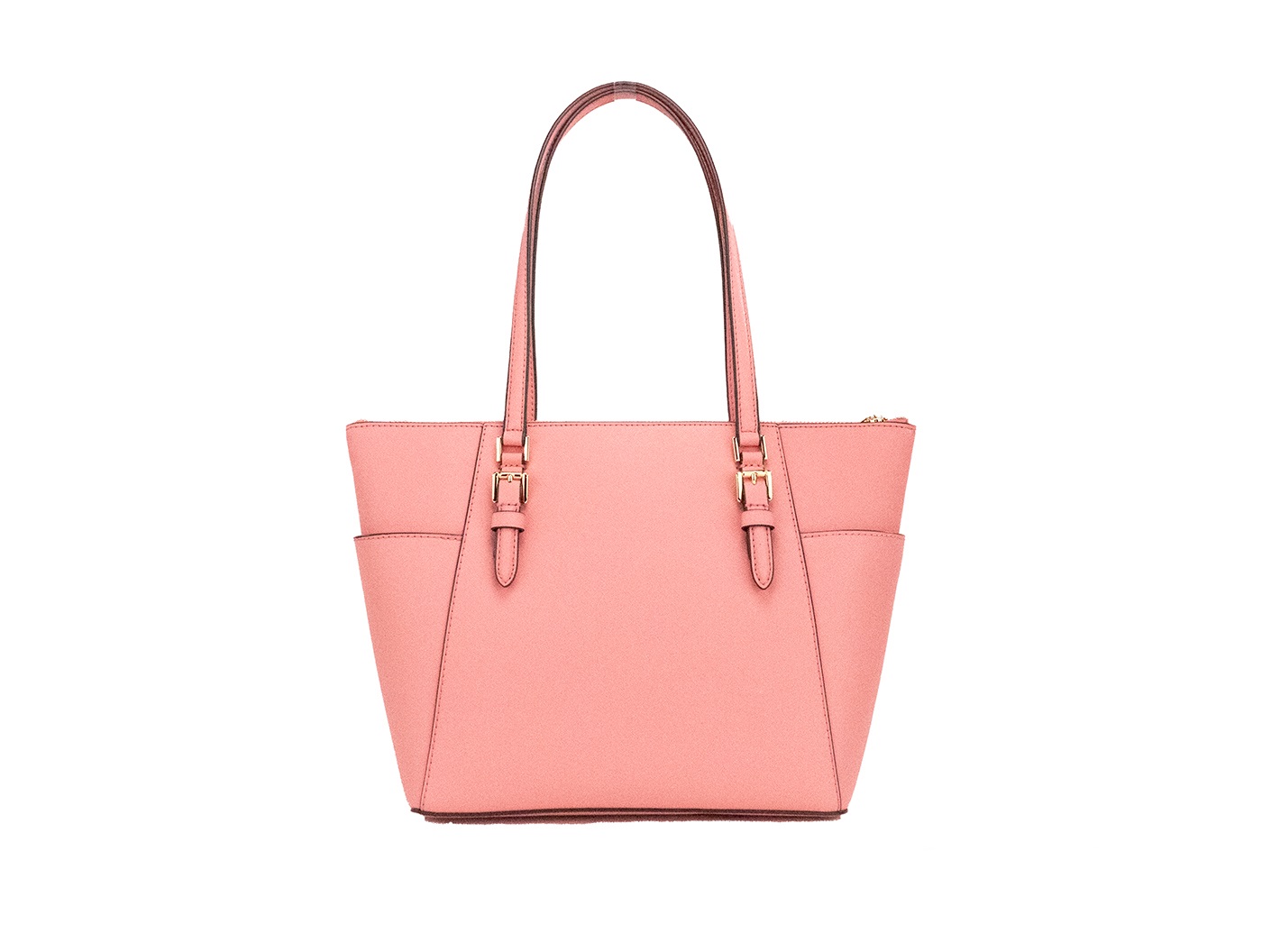 MICHAEL KORS Charlotte Large Leather Top-Zip good Tote Tea Rose